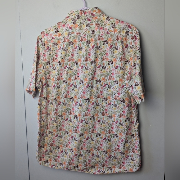 GOOD MAN Men Button Down Shirt Floral Pattern Size XL 100% Cotton - Picture 7 of 10